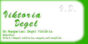 viktoria degel business card